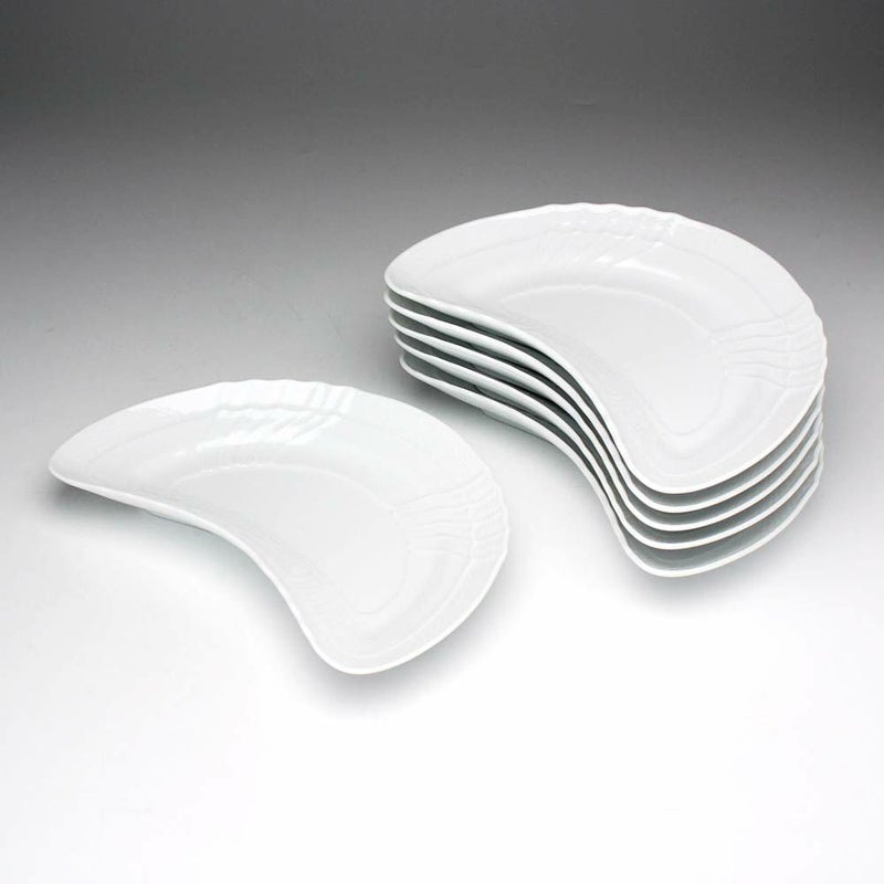 ジノリ1735／リチャード ジノリ（GINORI 1735／Richard Ginori） ベッキオホワイト クレセント 24cm 6枚セット