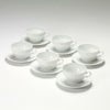 ジノリ1735／リチャード ジノリ（GINORI 1735／Richard Ginori） ベッキオホワイト ティーカップ＆ソーサー 240ml 6客セット