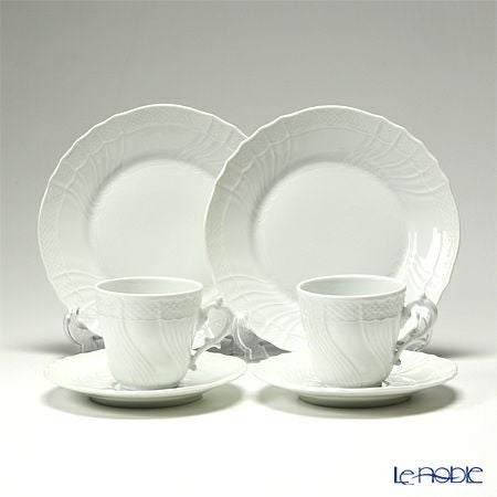 ジノリ1735／リチャード ジノリ（GINORI 1735／Richard Ginori） ベッキオホワイト トリオセット（コーヒー） ペア