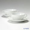 ジノリ1735／リチャード ジノリ（GINORI 1735／Richard Ginori） ベッキオホワイト スープカップ＆ソーサー 300ml ペア
