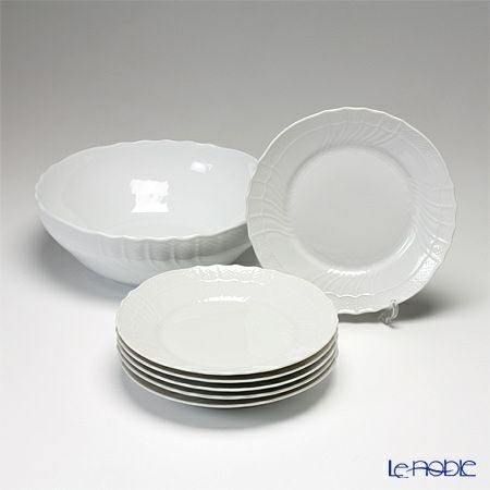 リチャードジノリ ベッキオジノリホワイト サラダセット 6枚セット ジノリ1735／リチャード ジノリ（GINORI 1735／Richard Ginori