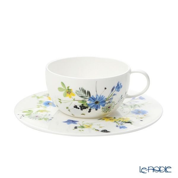 ローゼンタール アルプスの花／アルプスフラワー ティーカップ＆ソーサー 250ml ペア