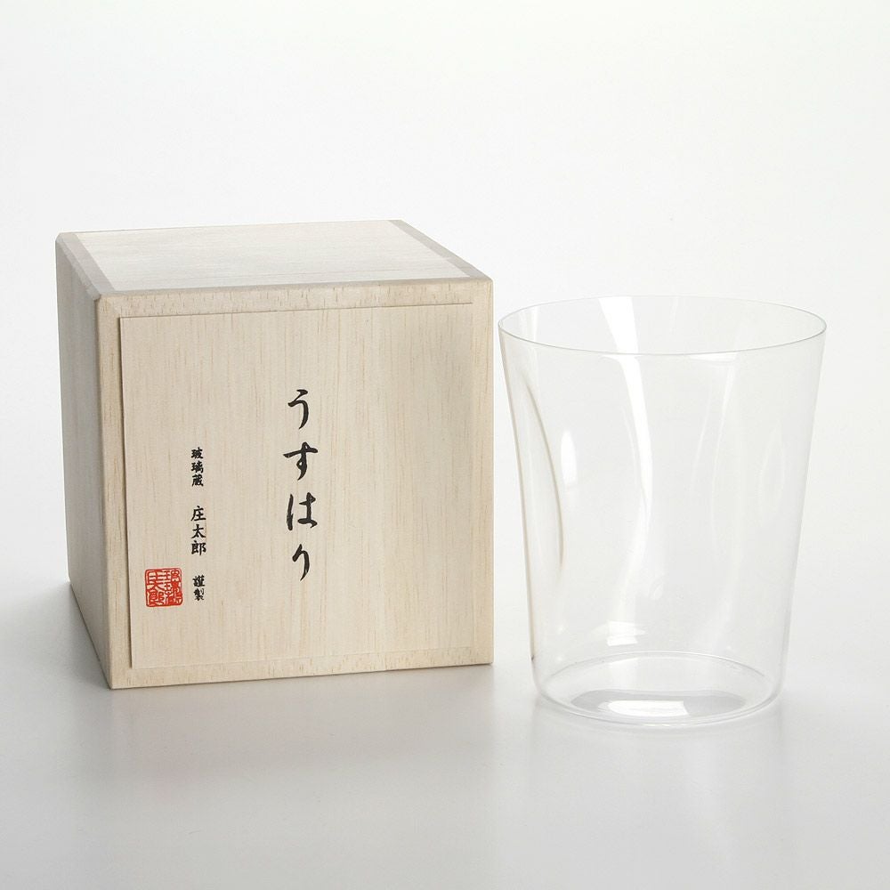 松徳硝子 うすはり SHIWA オールド（L）380ml 【木箱入】