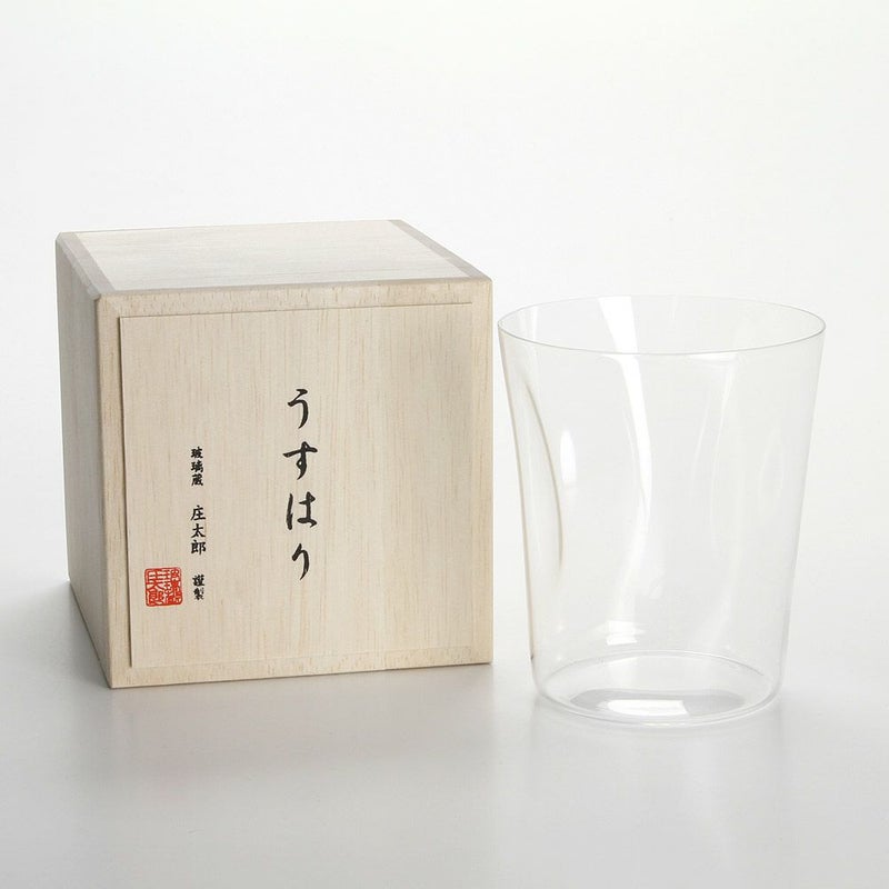 松徳硝子 うすはり SHIWA オールド（L）380ml 【木箱入】