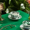 スポード グリーンイタリアン ティーカップ＆ソーサー 200ml ペア
