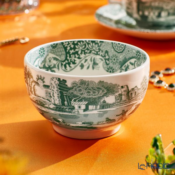 スポード グリーンイタリアン ボウル 11cm ペア