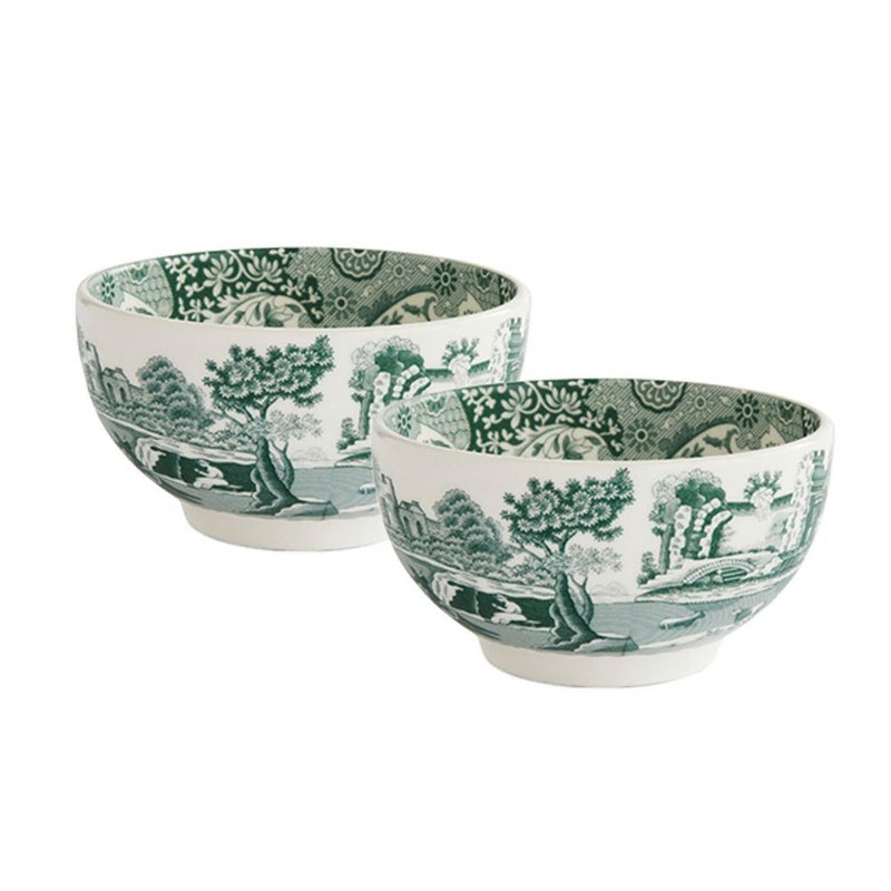 スポード グリーンイタリアン ボウル 11cm ペア