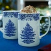 スポード ブルーイタリアン クリスマスツリー マグカップ 340ml ペア