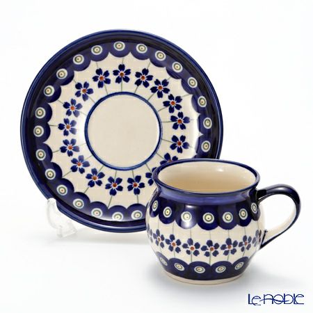 ポーリッシュポタリー（ポーランド陶器） ボレスワヴィエツ コーヒーカップ＆ソーサー 160ml 913／710／A-166A ペア
