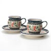 ポーリッシュポタリー（ポーランド陶器） ボレスワヴィエツ コーヒーカップ＆ソーサー 160ml 913／710／DU158 ペア