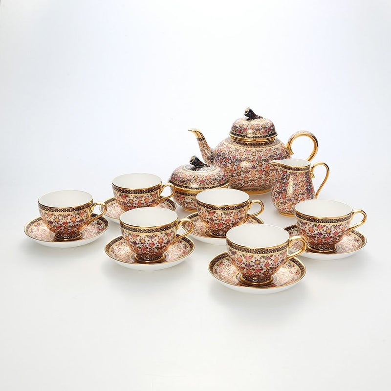 ブランベンジャロン工房 ロータスフラワー多彩 ティー9点セット