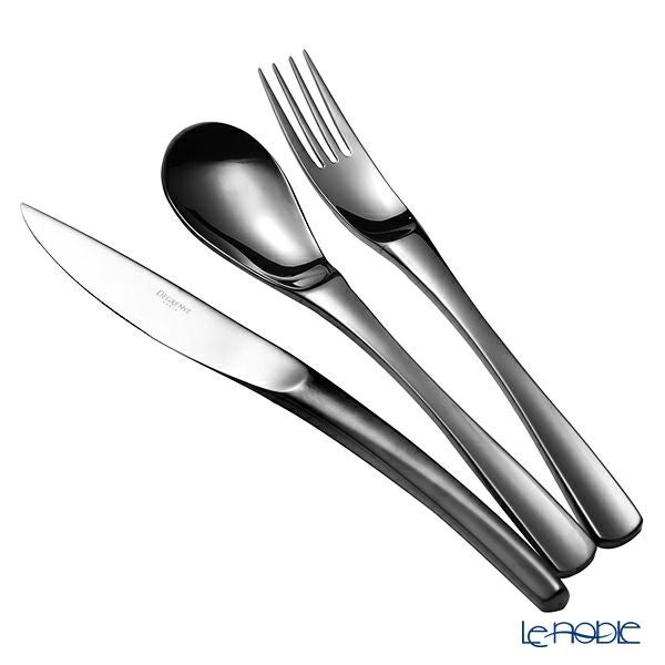 ドグレーヌ パリ XY ブラック テーブルナイフ ＆ テーブルフォーク ＆ テーブルスプーン 3点セット