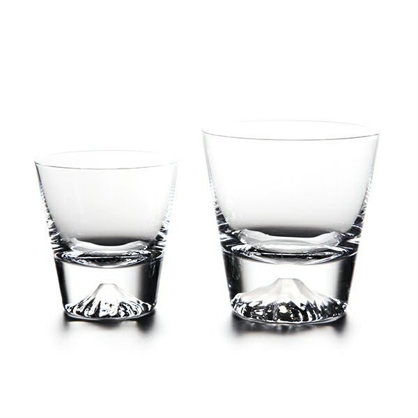 【伝統工芸】田島硝子 富士山グラス ロックグラス 大小 2点セット