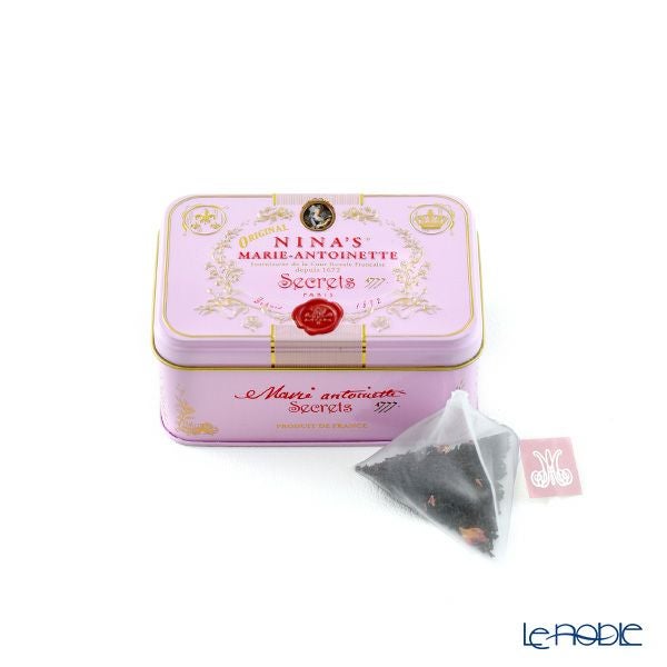 ニナス オリジナル マリーアントワネット セイロンフレーバーティー／紅茶 リンゴ＆バラ 10TB ティーバッグ缶 Royal box for tea ティーバッグトレイ付