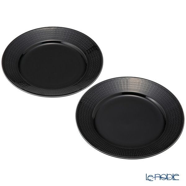 ロールストランド スウェディッシュグレース プレート 27cm ストーンブラック ペア 1012397