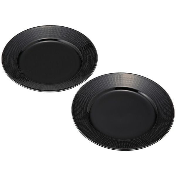 ロールストランド スウェディッシュグレース プレート 27cm ストーンブラック ペア 1012397