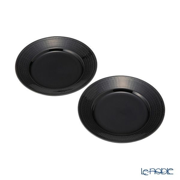 ロールストランド スウェディッシュグレース プレート 21cm ストーンブラック ペア 1012398