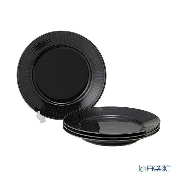 ロールストランド スウェディッシュグレース プレート 21cm ストーンブラック 4枚セット 1012398