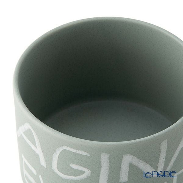 きほんのうつわ × Lee Izumida リサイクル土カップ（高台付き） ペア 200ml 灰青 滝呂焼 IMAGINATION EVERYDAY