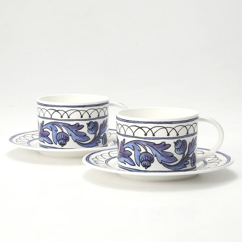 Twig NEW YORK ヘリテージ ブルーバード カップ＆ソーサー 200ml ペア