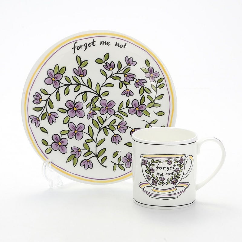 Twig NEW YORK ヘリテージ ワスレナグサ プレート＆マグセット