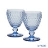 ビレロイ＆ボッホ（Villeroy＆Boch） ボストン ワイングラス ブルー 12cm 220ml ペア