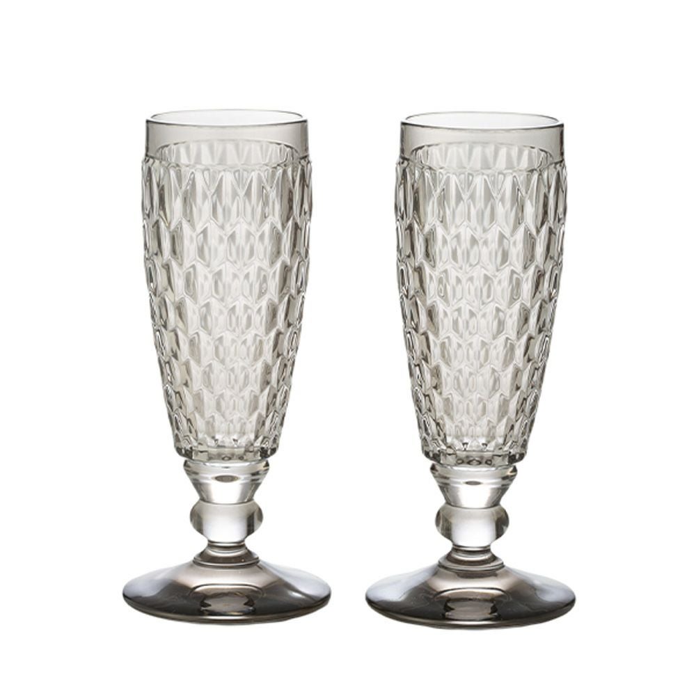 ビレロイ＆ボッホ（Villeroy＆Boch） ボストン シャンパングラス スモーク 16cm 150ml ペア