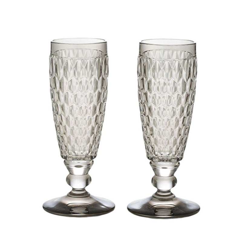 ビレロイ＆ボッホ（Villeroy＆Boch） ボストン シャンパングラス スモーク 16cm 150ml ペア