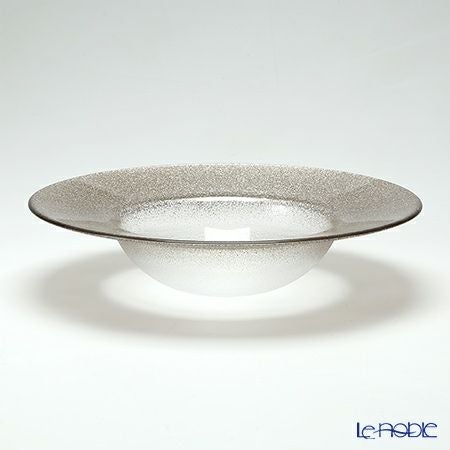 Vetro Felice ヴェトロ フェリーチェ グリッター リムボウル 26cm ジンジャー＆クリア ペア