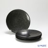 Vetro Felice ヴェトロ フェリーチェ グリッター プレート 14cm ダークグレイ 4枚セット