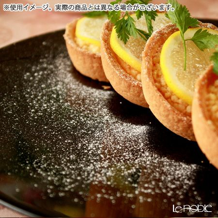 Vetro Felice ヴェトロ フェリーチェ グリッター プレート 14cm ダークグレイ 4枚セット