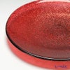Vetro Felice ヴェトロ フェリーチェ グリッター プレート 14cm レッド 4枚セット