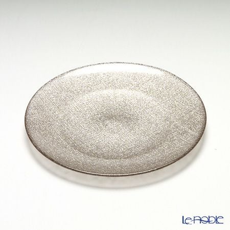 Vetro Felice ヴェトロ フェリーチェ グリッター プレート 21cm ジンジャー 4枚セット