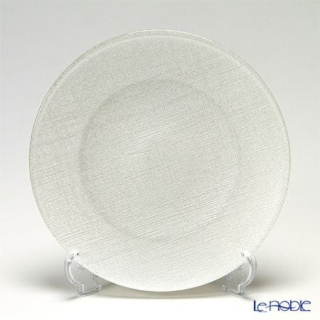 Vetro Felice ヴェトロ フェリーチェ グリッター プレート 21cm ホワイト 4枚セット