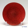 Vetro Felice ヴェトロ フェリーチェ グリッター プレート 21cm レッド 4枚セット