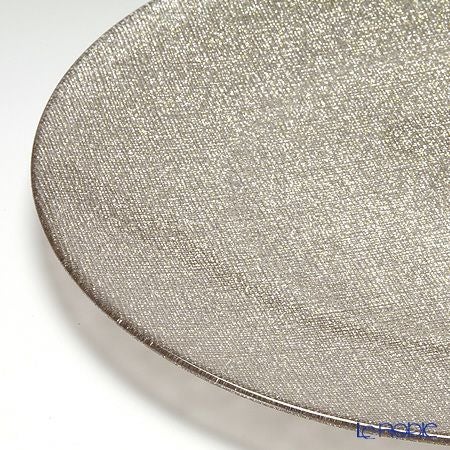 Vetro Felice ヴェトロ フェリーチェ グリッター プレート 28cm ジンジャー 4枚セット