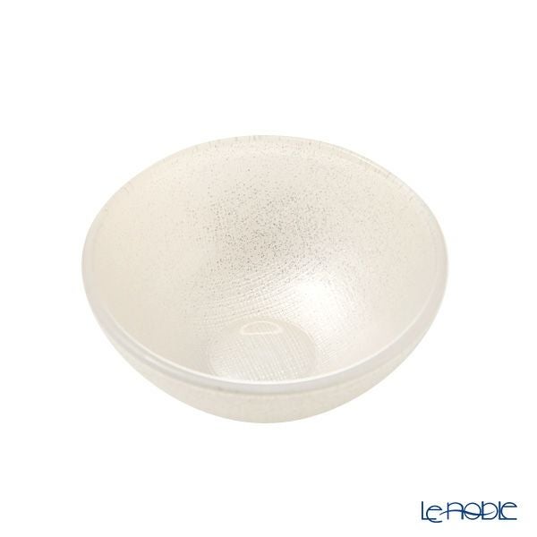 Vetro Felice ヴェトロ フェリーチェ グリッター ミニボウル 9cm ホワイト 4個セット