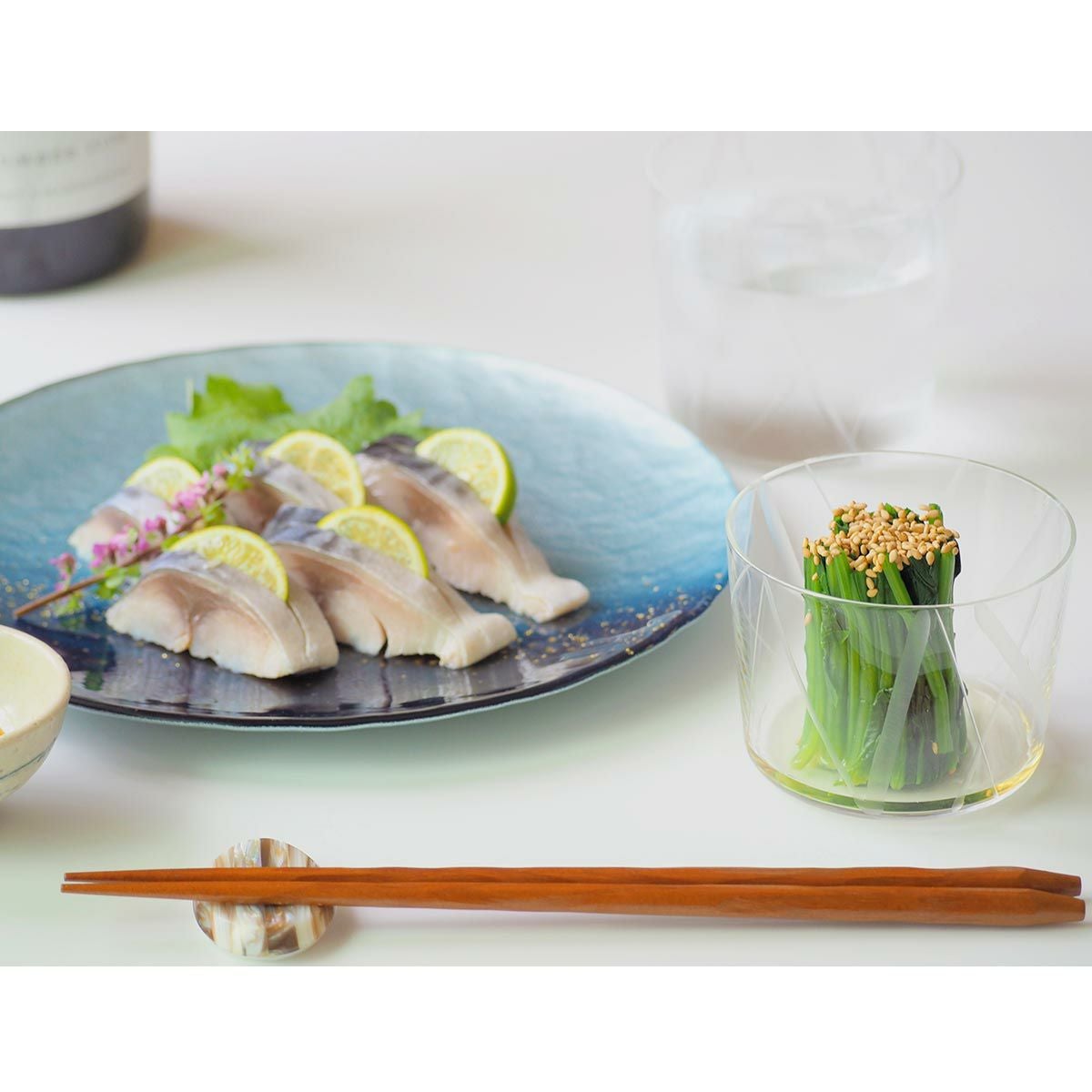 Vetro Felice ヴェトロ フェリーチェ ホライズン プレート 28cm ブルー 6枚セット