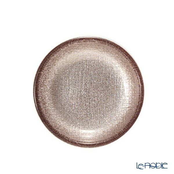 Vetro Felice ヴェトロ フェリーチェ グリッター ミニプレート／豆皿 9cm ジンジャー 4枚セット