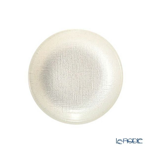 Vetro Felice ヴェトロ フェリーチェ グリッター ミニプレート／豆皿 9cm ホワイト 4枚セット