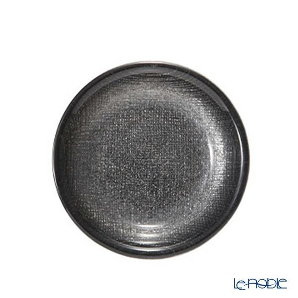 Vetro Felice ヴェトロ フェリーチェ グリッター ミニプレート／豆皿 9cm ダークグレイ 4枚セット