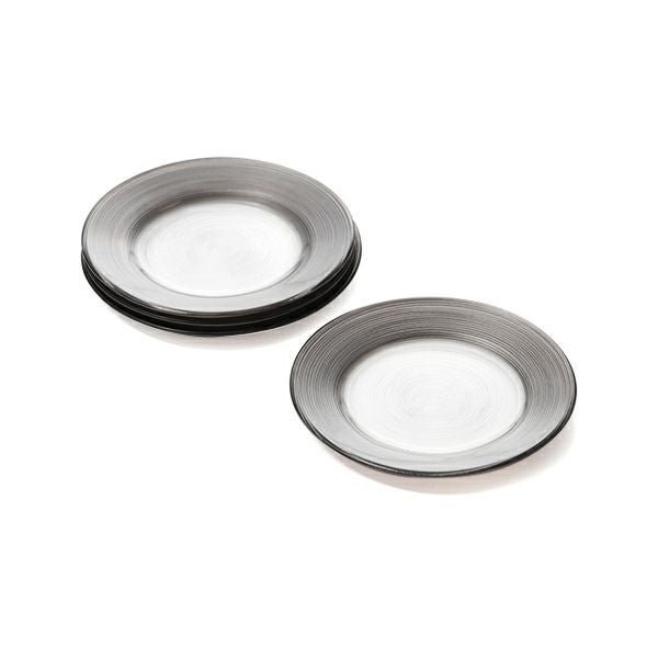 Vetro Felice ヴェトロ フェリーチェ サークル プレート 15cm グレー 4枚セット