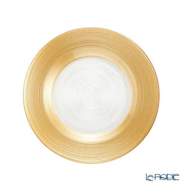 Vetro Felice ヴェトロ フェリーチェ サークル プレート 21cm ゴールド 4枚セット