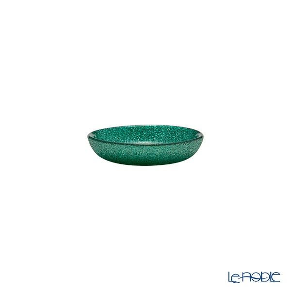 Vetro Felice ヴェトロ フェリーチェ グリッター ミニプレート／豆皿 9cm アクアブルー 4枚セット