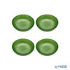 Vetro Felice ヴェトロ フェリーチェ グリッター ミニプレート／豆皿 9cm ライトグリーン 4枚セット