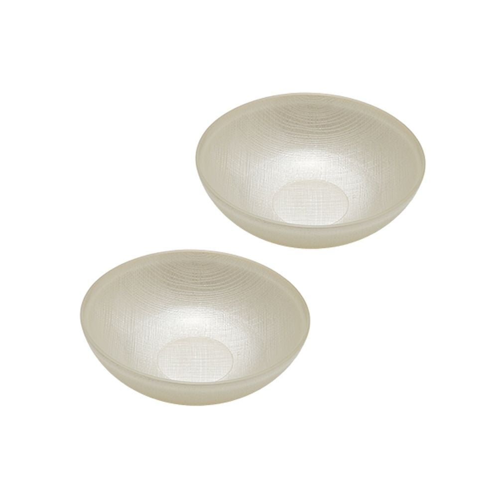 Vetro Felice ヴェトロ フェリーチェ グリッター ロウボウル 14cm ホワイト ペア