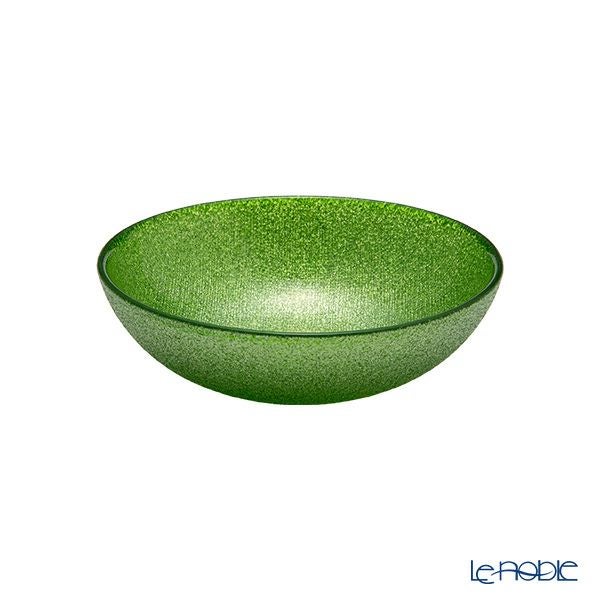 Vetro Felice ヴェトロ フェリーチェ グリッター ロウボウル 14cm ライトグリーン ペア
