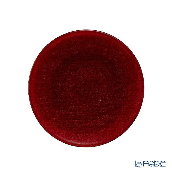 Vetro Felice ヴェトロ フェリーチェ グリッター プレート 17cm レッド 323917B G003 ペア