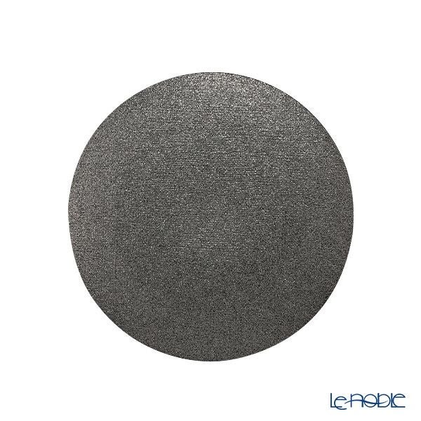 Vetro Felice ヴェトロ フェリーチェ グリッター プレート 17cm ダークグレイ 323917B G019 ペア