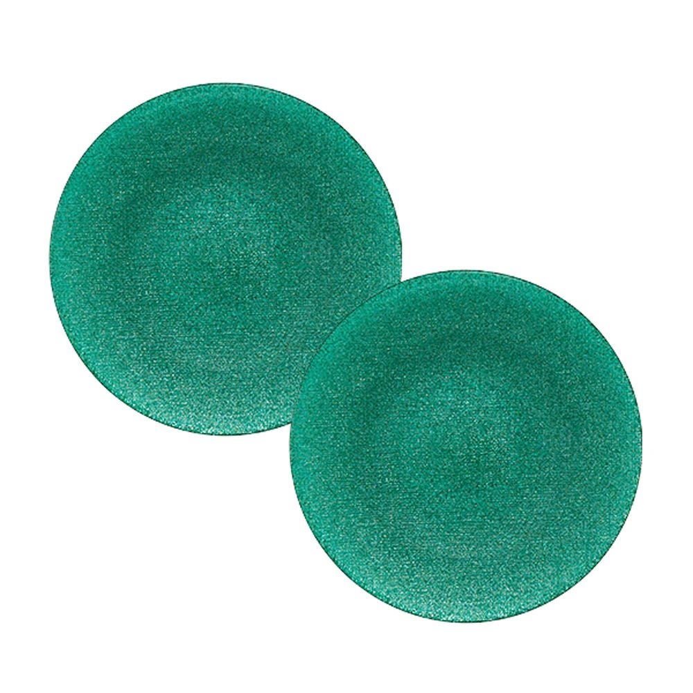 Vetro Felice ヴェトロ フェリーチェ グリッター プレート 17cm アクアブルー 323917B G053 ペア